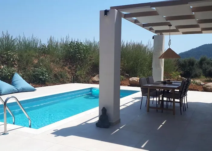 Casa O' - Moderne Mit Großer Terrasse Und Privatem Swimmingpool Skala Potamia (Thasos)