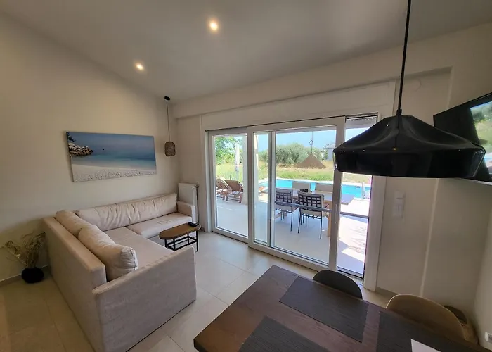 Casa O' - Moderne Mit Grosser Terrasse Und Privatem Swimmingpool Skala Potamia (Thasos)